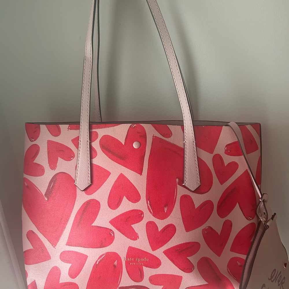 ⭐️Low start Kate Spade Red Heart Tote Bag - Picture 9 of 12